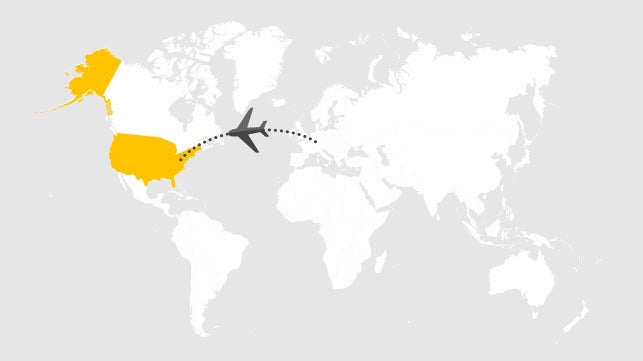 <p>The first subsidiary outside Europe is founded in the United States of America.</p><br/>