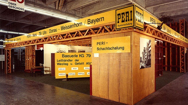 <p>For the first time, PERI takes part in bauma in Munich and presents the T 70 girder and the Culvert Frame Formwork.</p><br/>