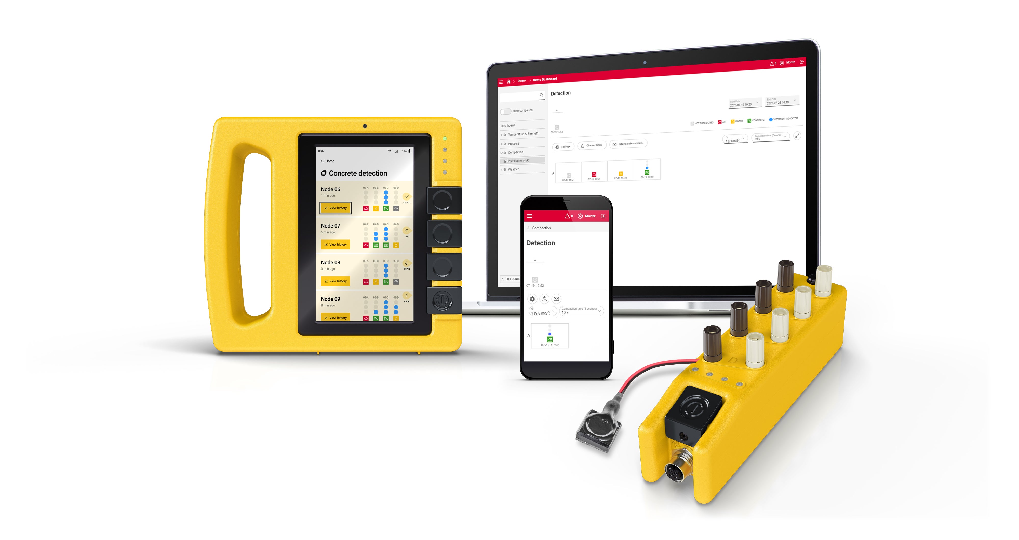 PHONO Concrete Detection and Compaction Monitoring
